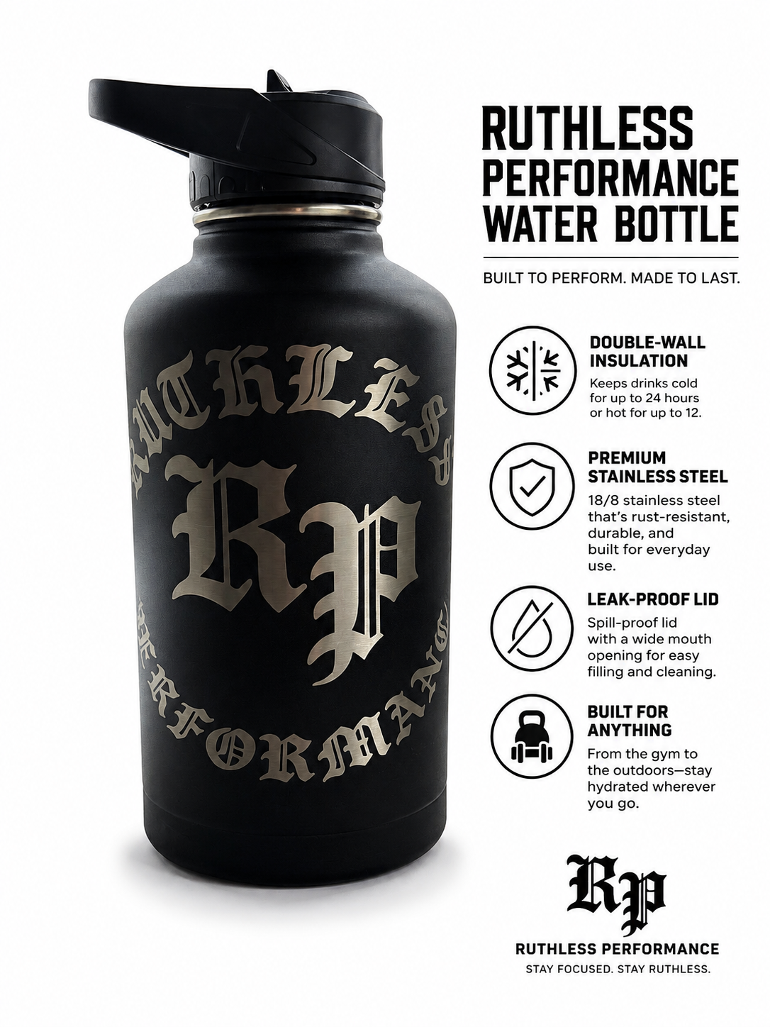 Ruthless Performance Water Bottle