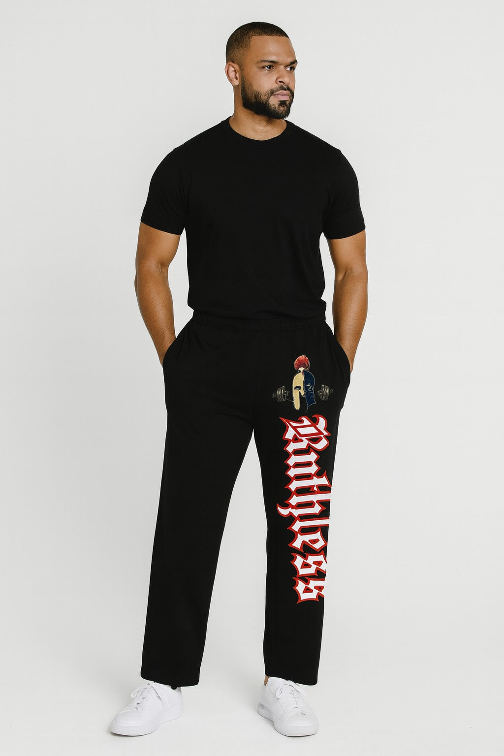 black ruthless sweatpants