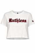 Ruthless Crop Top T-Shirt - White